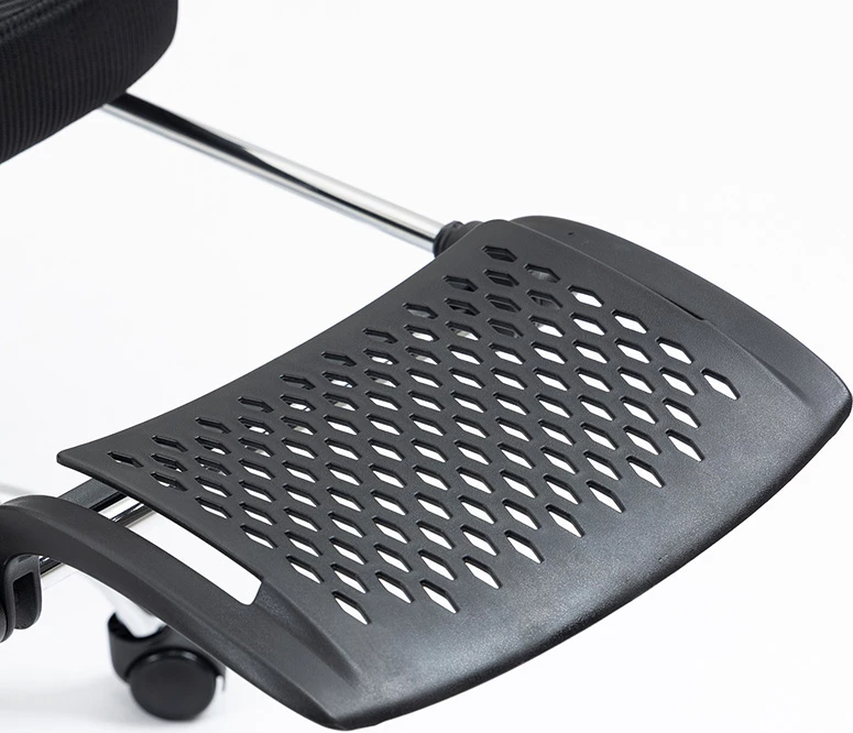 Karrige zyre menaxheri me mbështetëse këmbësh Titan cilësi premium pëlhurë rrjetë e zezë