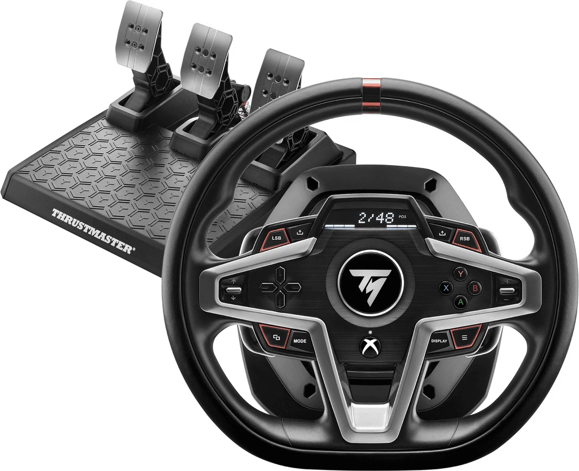 Timon garash me 3 pedale, Thrustmaster T248 4460182, për Xbox, i zi