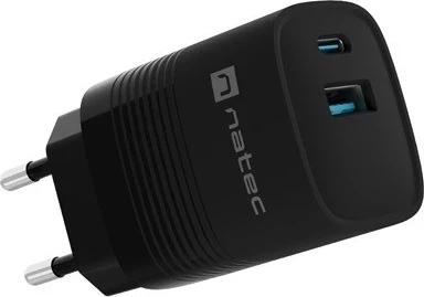 Karikues Natec Ribera GaN 30W, USB-A & USB-C, i zi