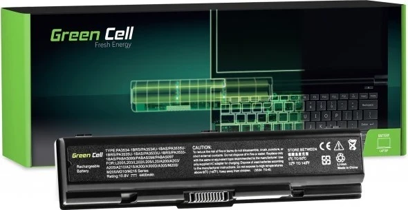 Bateri për laptop Green Cell TS01, 4400mAh, e zezë 