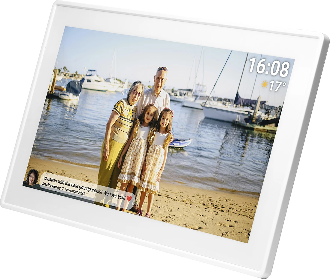 Kornizë digjitale Denver Frameo PFF-1515W, 15.6", 16 GB, Full HD, e bardhë