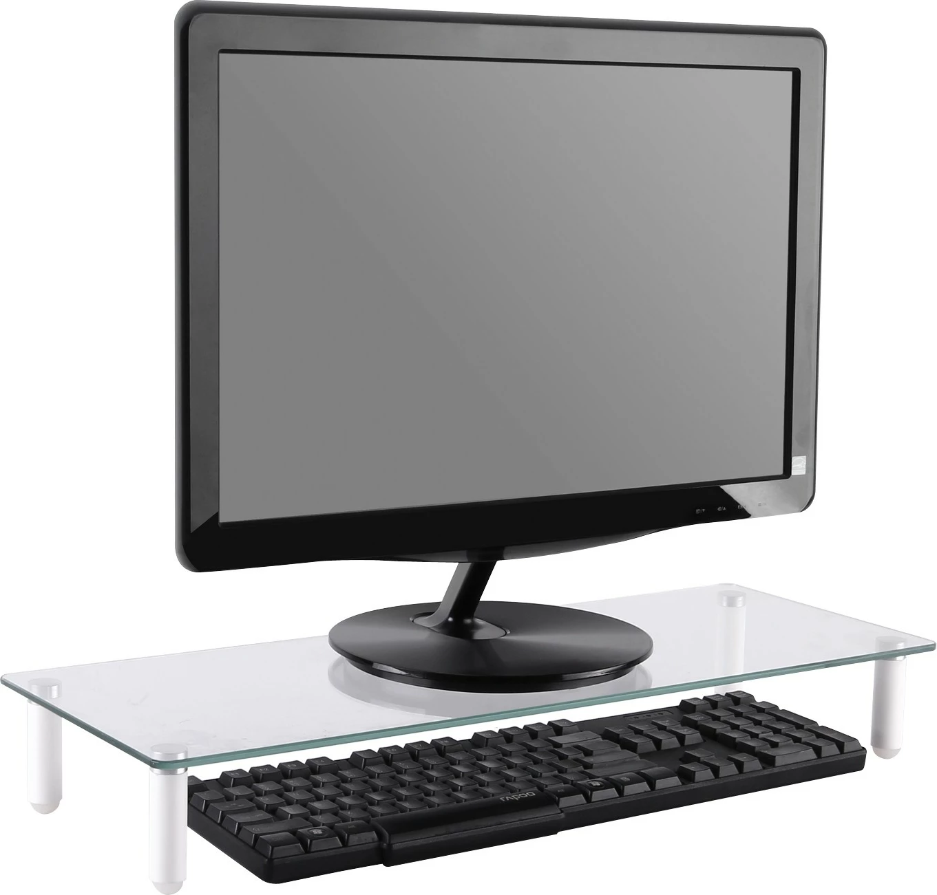 Mbajtëse monitori Digitus universal, xham i temperuar, 33-81.3cm, transparente