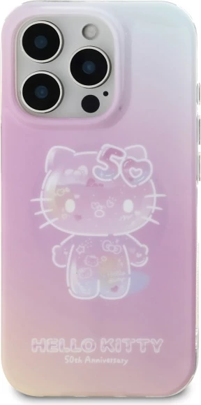 Mbështjellës Hello Kitty për iPhone 16 Pro, MagSafe, Rozë, 50 vjetori