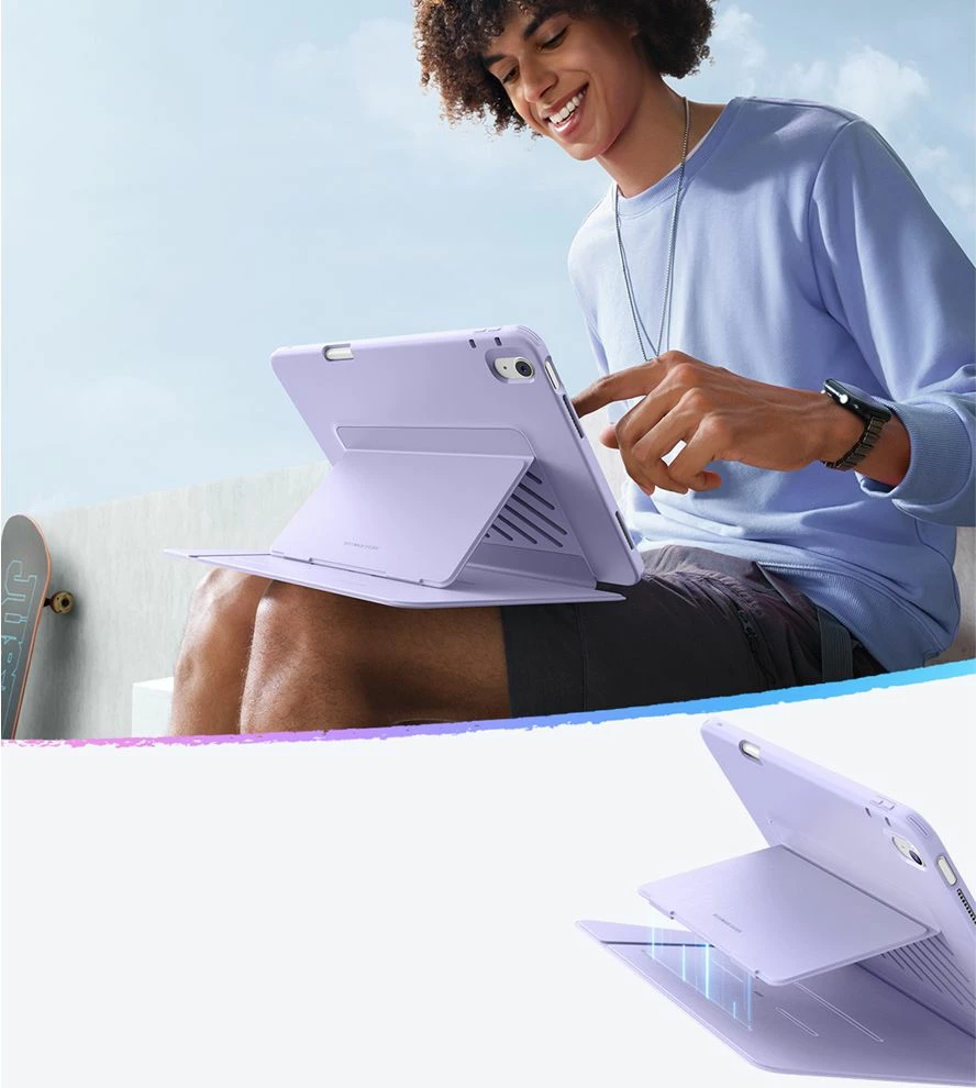 Mbështjellës ESR Flip Hybrid për iPad Air 13" 1/2, Violet