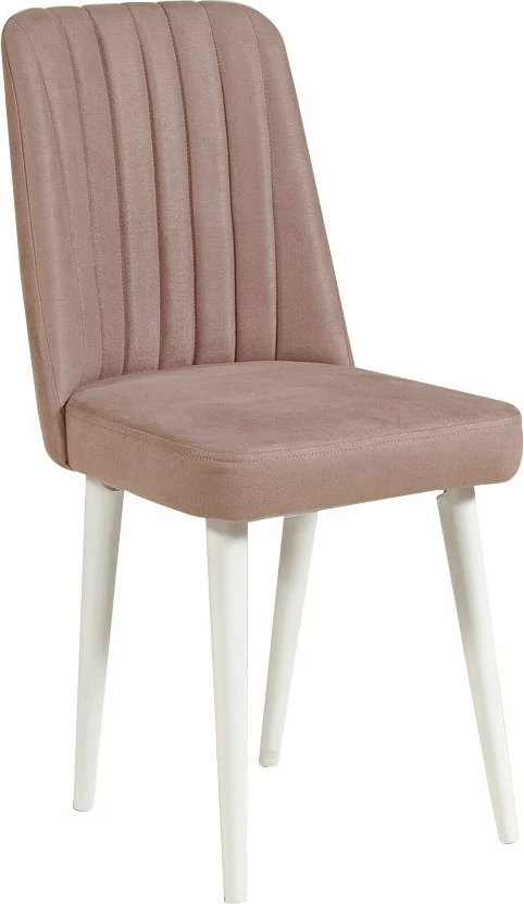 Tavolinë me karrige të zgjatshme Hanah Home, Vina, ngjyrë e bardhë dhe gur, 5 copë