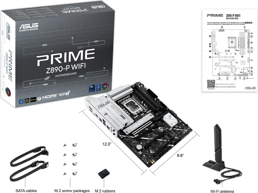 Pllakë amë ASUS PRIME Z890-P WIFI, Socket 1851, ATX, E zezë