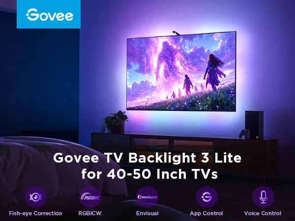 Ndriçim prapa TV Govee Envisual TV Backlight 3 Lite H6097 për 40-50"