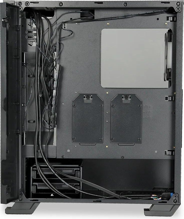 Kasë kompjuteri I-BOX Wizard 4,e zezë 