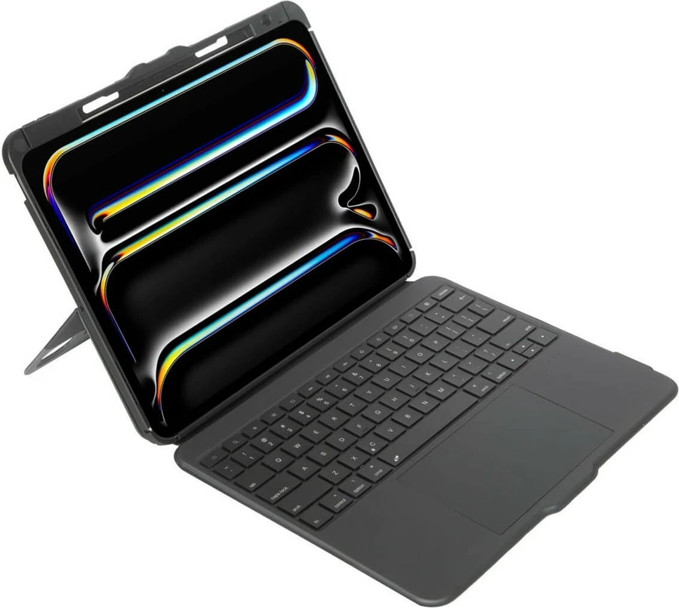 Mbështjellës me tastierë Bluetooth Targus VersaVu për iPad Pro 13-inch (M4), spanjisht, i zi
