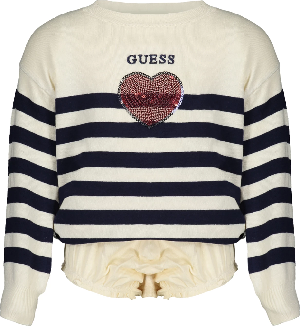 Set xhemper e pantallona për vajza Guess Jeans, të bardha