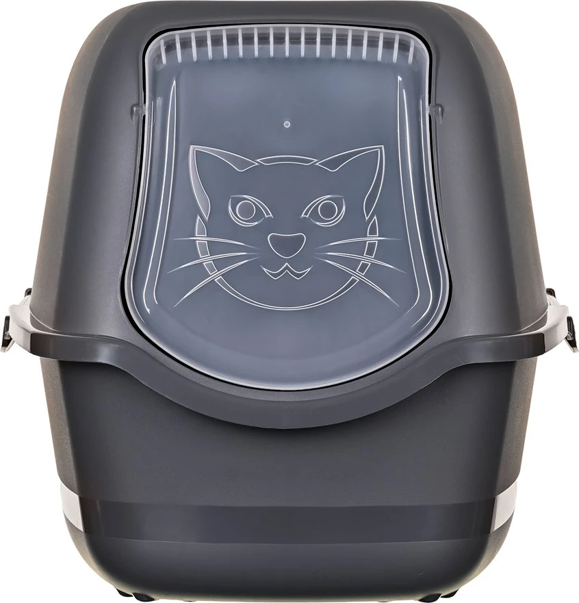 Kuti rëre për mace DIAMENTIQ BAYA, plastikë, 55.5x40x38.7 cm, antracit