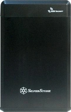 Kuti eksternale për HDD 2.5" SilverStone Treasure TS01B (SST-TS01B) USB 2.0/SATA III, e zezë, me RFID, set me 2 tag + këllëf lëkure