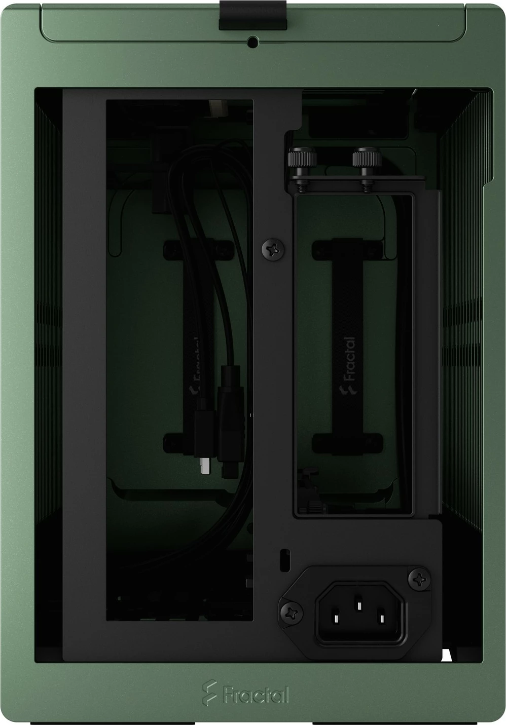 Kasë Fractal Design Terra Mini-ITX, alumini, arrë, jeshile