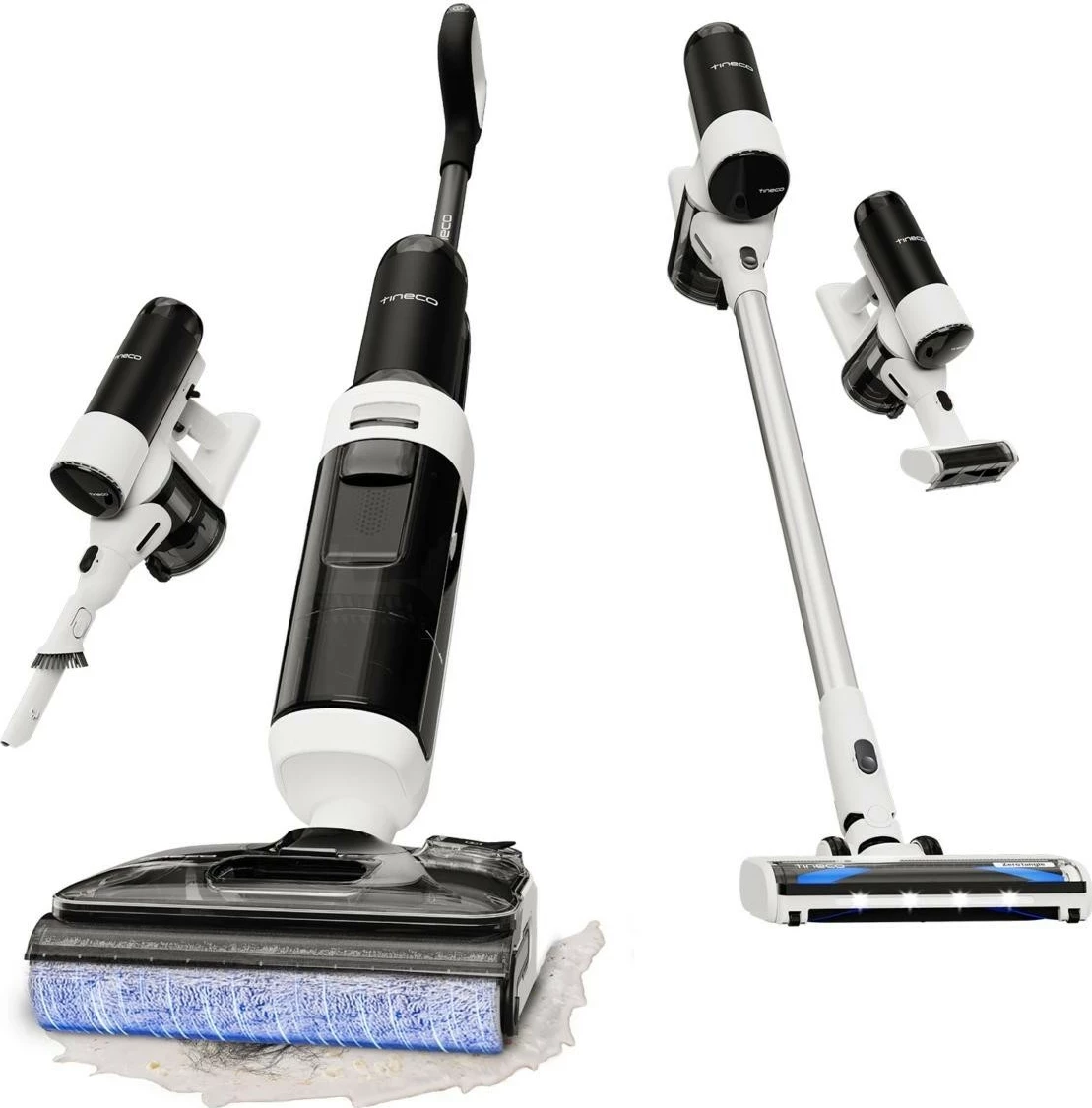 Fshesë me bateri Tineco Floor One Switch S6 Stretch Plus, e bardhë