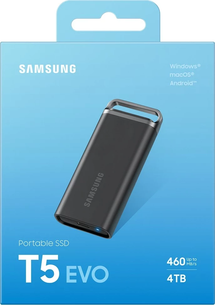 SSD portabël Samsung MU-PH4T0S 4 TB, USB 3.2 Gen 1, Zi
