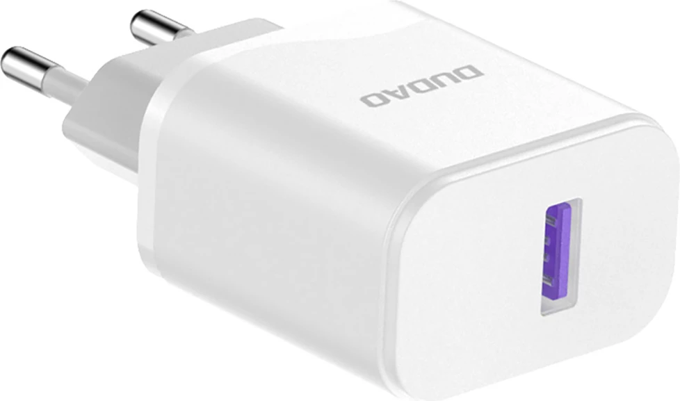 Karikues muri Dudao A20EU, 18W, USB-A, i bardhë