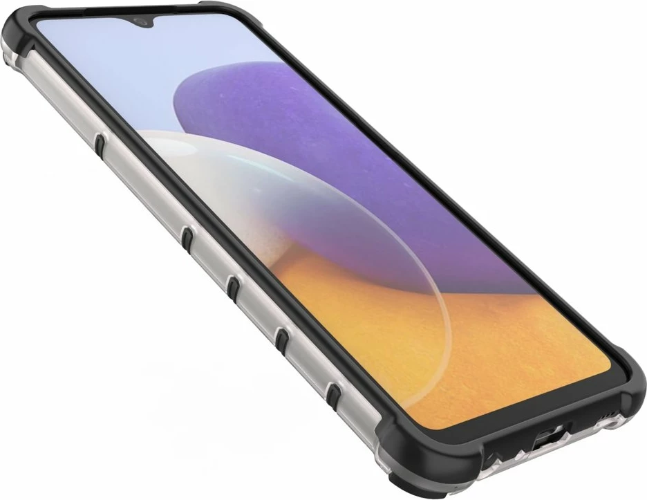 Mbështjellës Hurtel Honeycomb Case për Samsung Galaxy A22 4G, Kuq