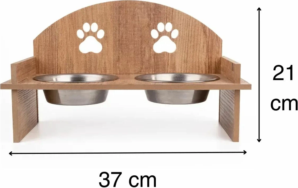 Enë ushqimi për kafshë, dy copë, Paws & Whiskers, Apvm12