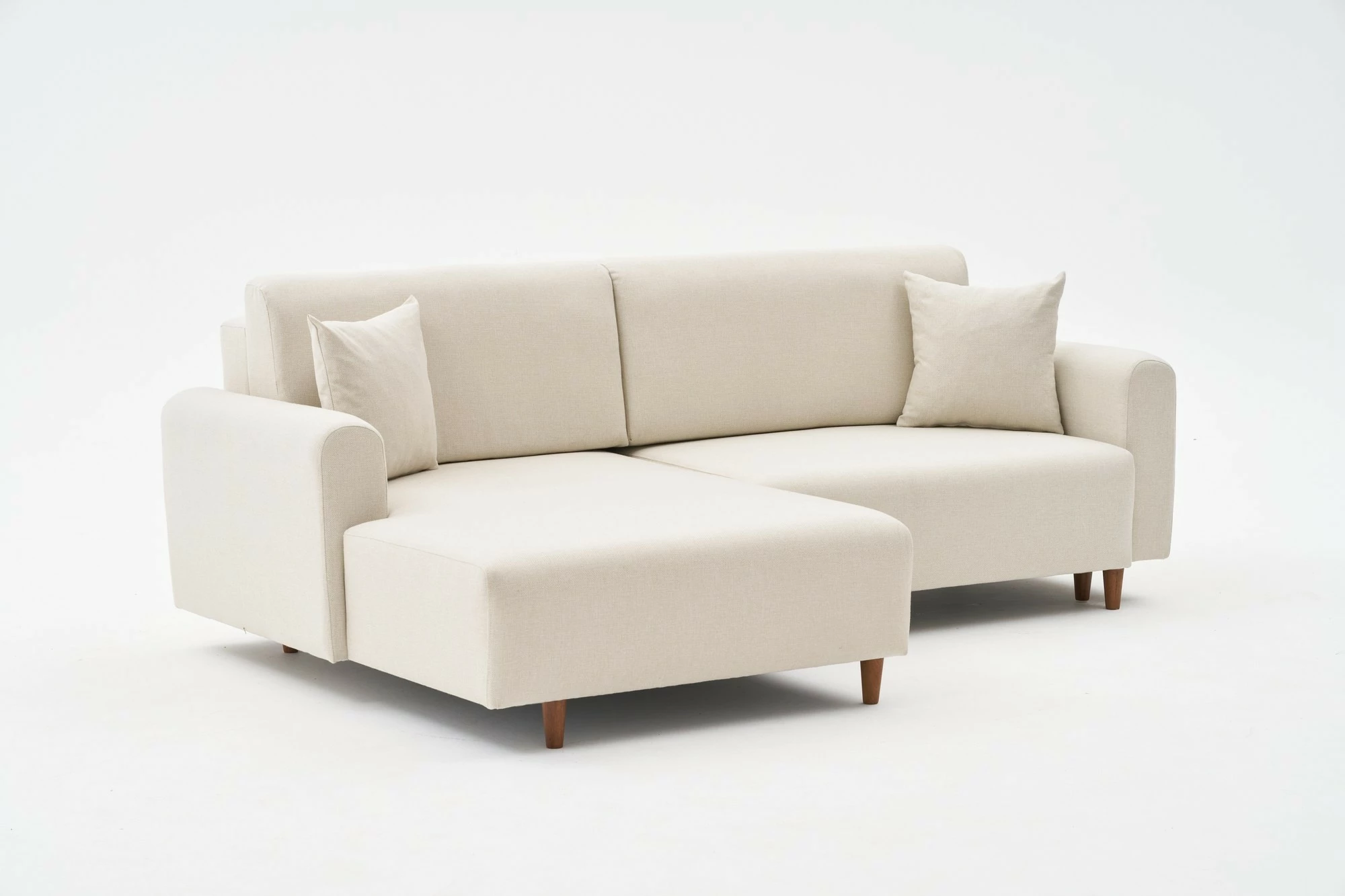 Kënd divan-krevat Atelier del Sofa, Mane majtas, krem