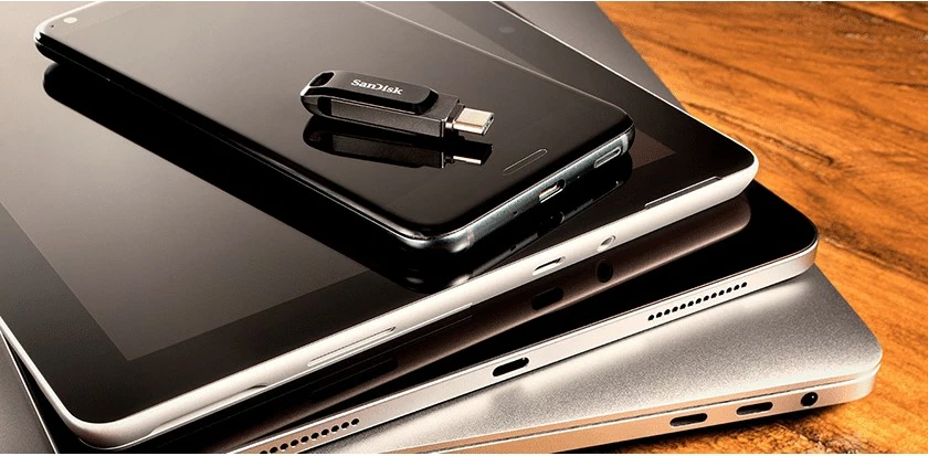 USB SanDisk Ultra Dual Drive Go, 32 GB, USB Type-A / USB Type-C, 3.2 Gen 1, e zezë