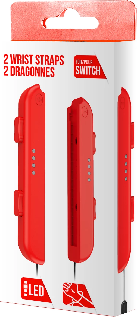 Rrip dore për Joy-Con Freaks & Geeks F&G Joy-Con Wrist Strap, 1 palë, i kuq