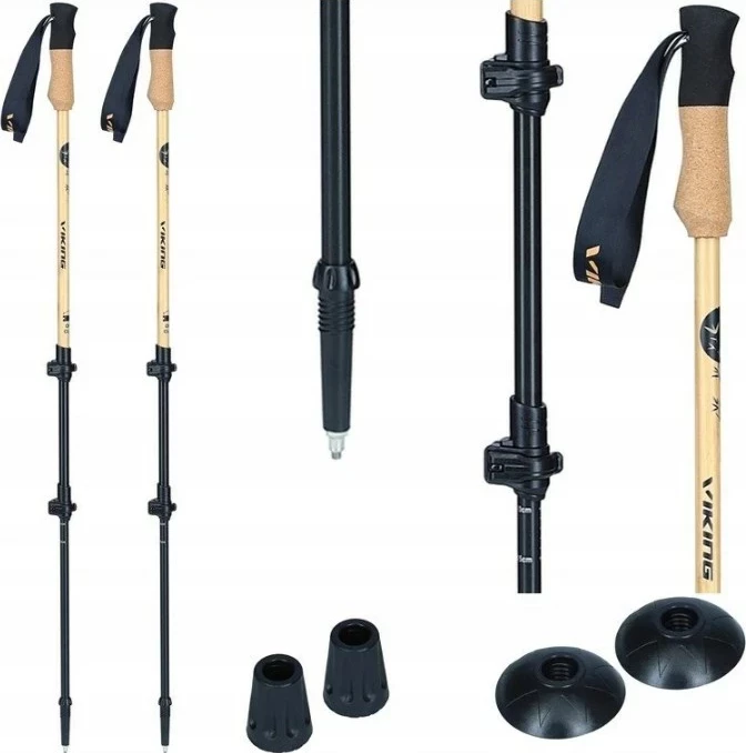 Shkopinj trekking Viking Bamboo Pro 135, ngjyrë bronzi