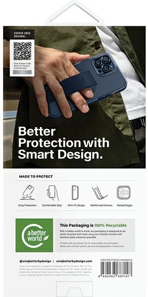 Mbështjellës UNIQ Heldro Mag Magclick për iPhone 15 Pro Max, transparent