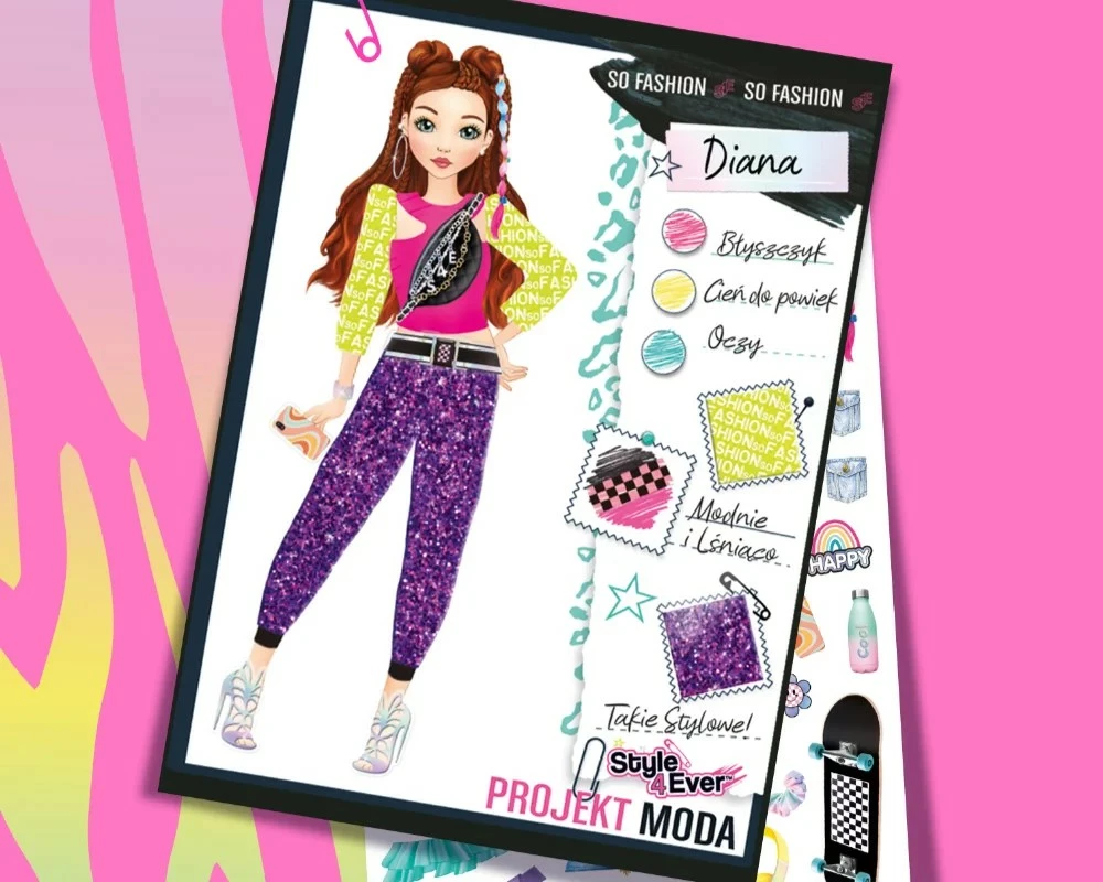 Set kreativ për dizajn mode Epee Project Fashion Designer - Daily Stylings, shumëngjyrësh