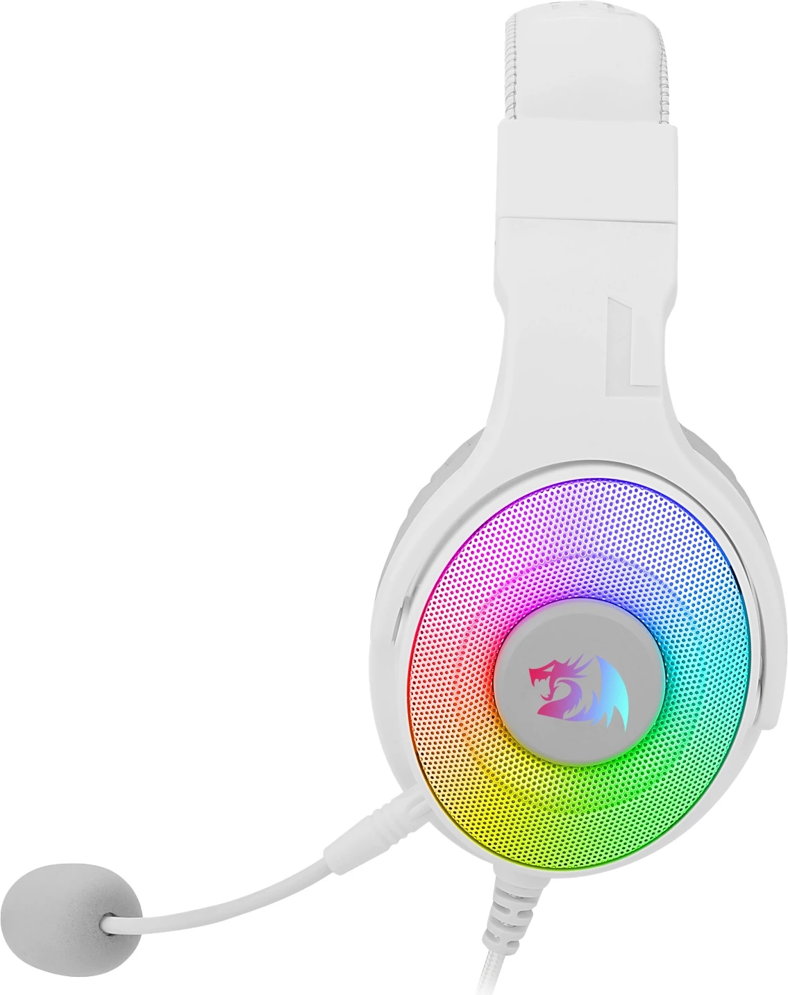 Kufje gaming Redragon Pandora H350W, USB, RGB, 7.1 Surround, me mikrofon të heqshëm, të bardha