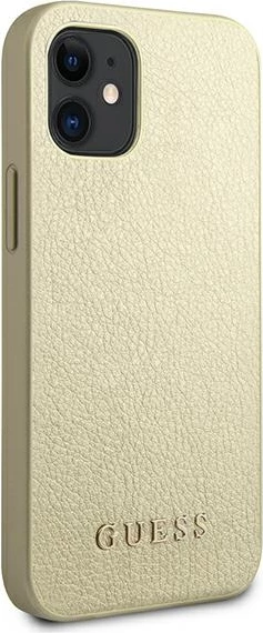 Mbështjellës Guess Iridescent për iPhone 12 mini, Gold