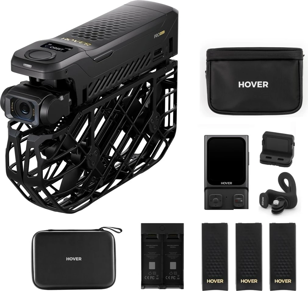 Dron HOVERAir X1 PRO Ultimate Cycling Kit, 4K, i zi, me 4 bateri