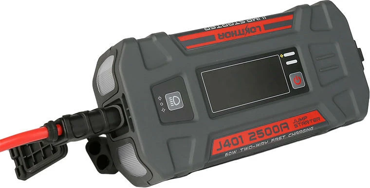 Jump starter / Powerbank Lokithor J401, 2500A, 20000mAh, 12V, me dritë, i zi