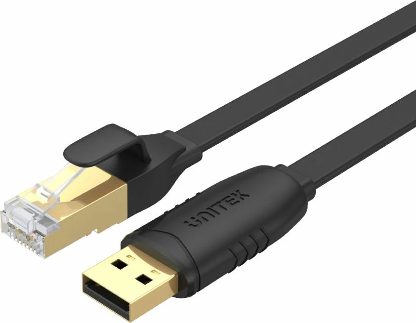 Kabllo konsolë USB-A në RJ-45 Unitek Y-SP02001B, 1.8m, e zezë