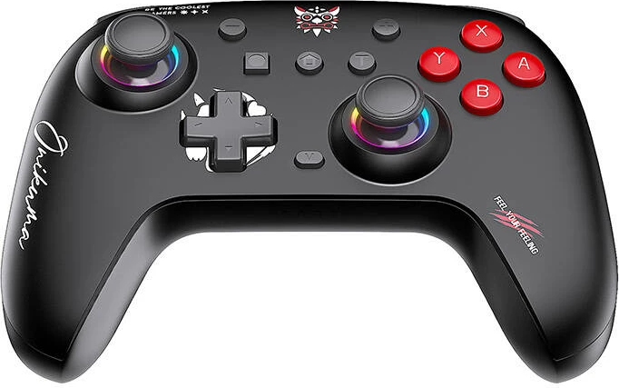 Gamepad ONIKUMA C1 wireless për PC/Switch, i zi me RGB
