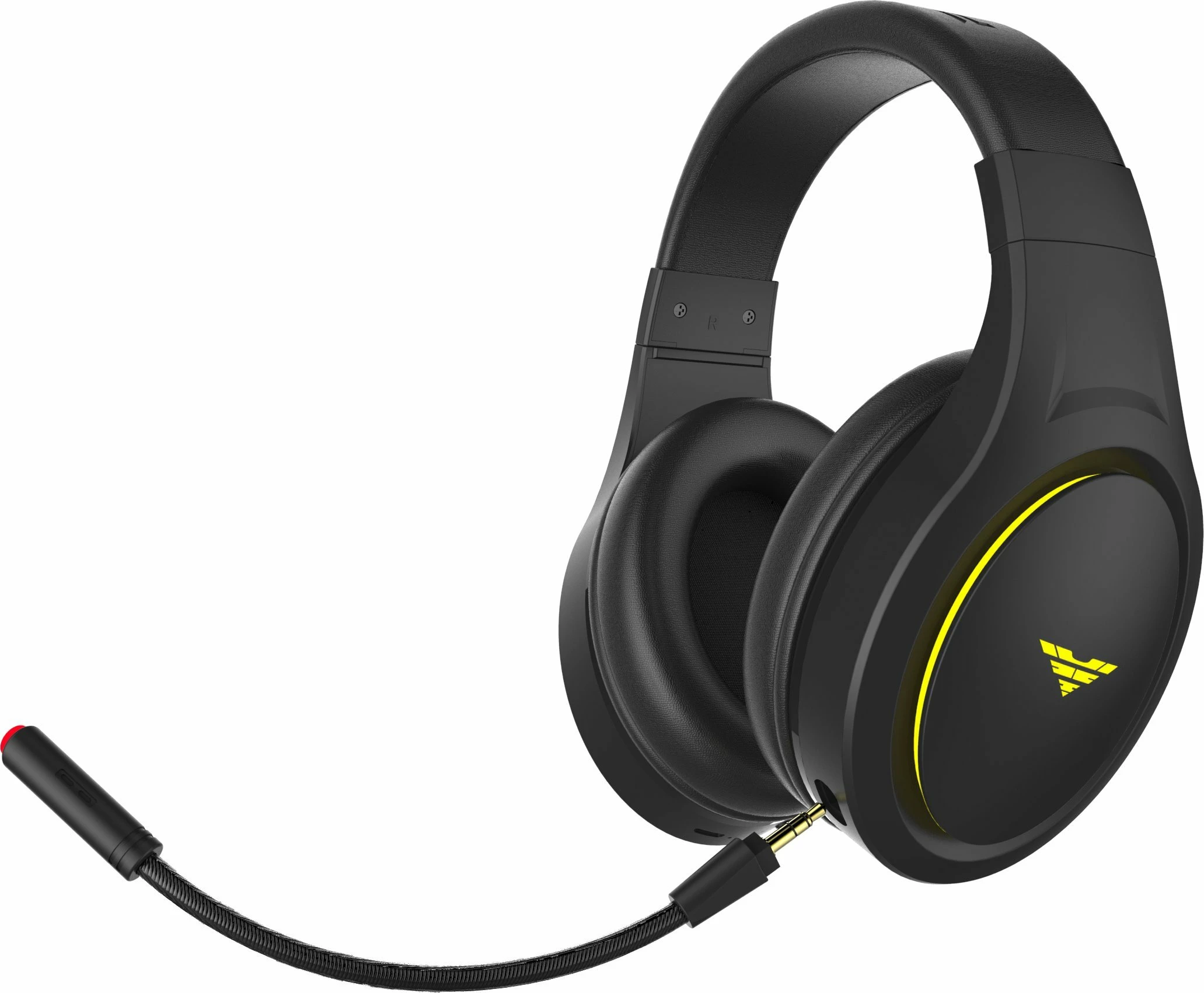 Kufje gaming PREYON Hurricane Fly PHF40B wireless 7.1 RGB me mikrofon të shkëputshëm, të zeza