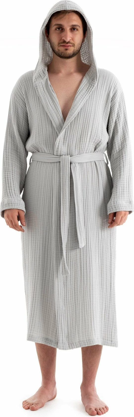 Rrobdeshamber uniseks Mijölnir, muslin, ngjyrë gri
