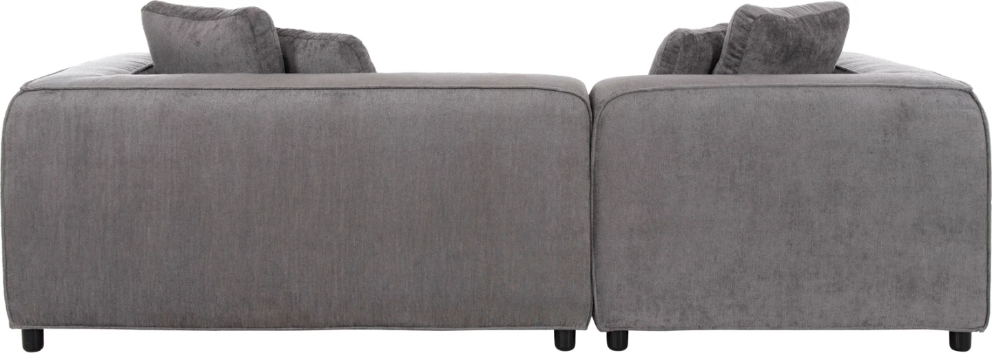 Divan qoshe i majtë, 3-vendësh, GRACE, FH3280.03L, ngjyrë gri, 252x105-160x70-90H cm