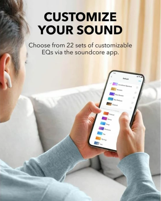 Kufje wireless Anker Soundcore K20i A3994G11 6h/36h IPX5, të zeza