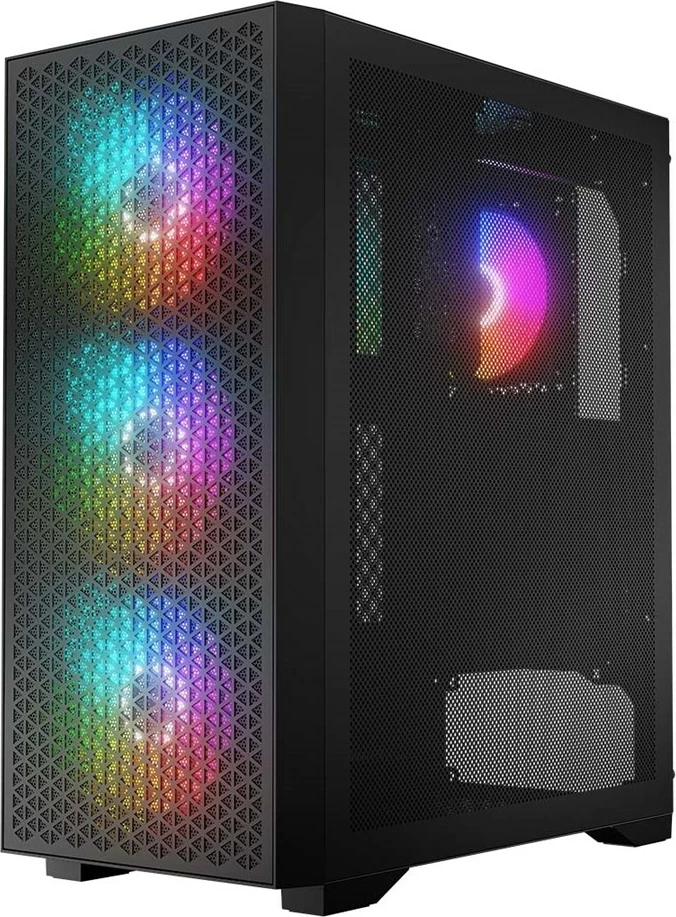 Kasë LOGIC DART PRO ARGB MIDI USB-C, PC, E zezë