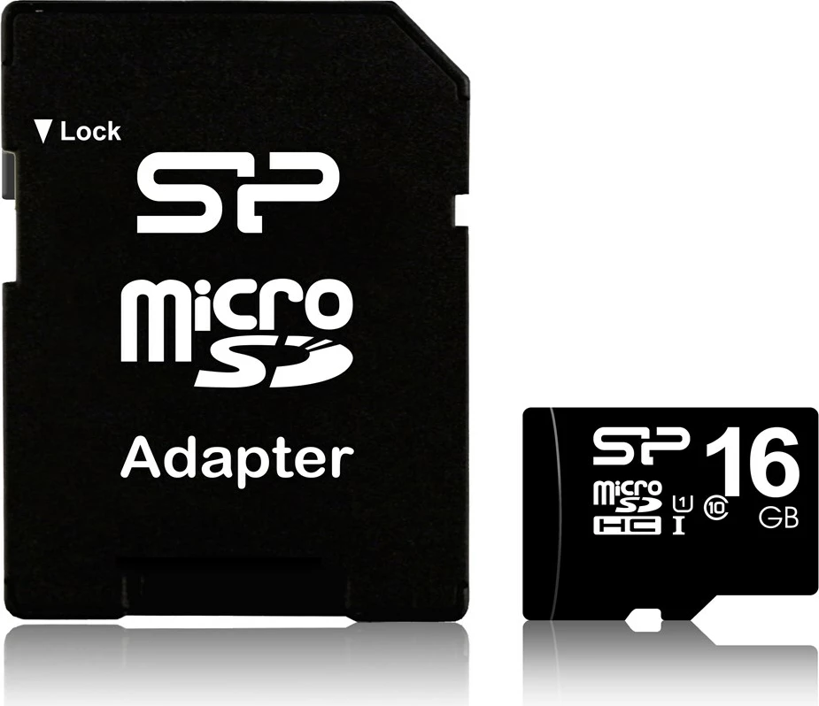 Memory Card, Silicon Power,16 GB, MicroSDHC UHS-I Class 10