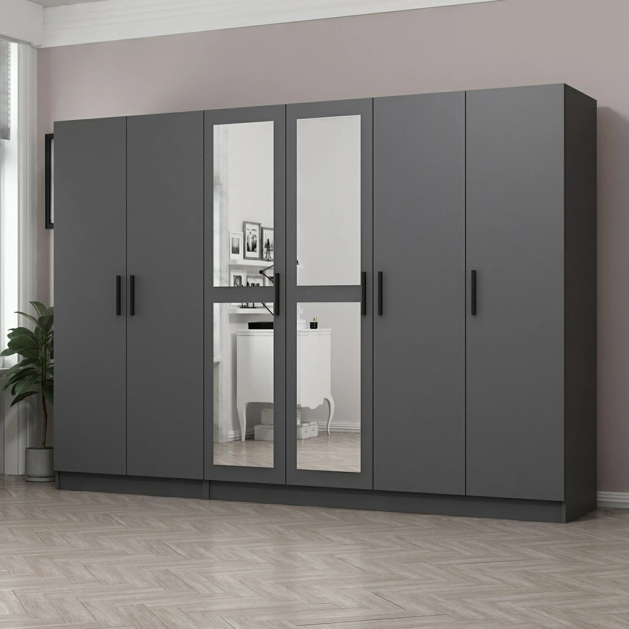 Dollap Skye Decor, ngjyrë antracit, 4987