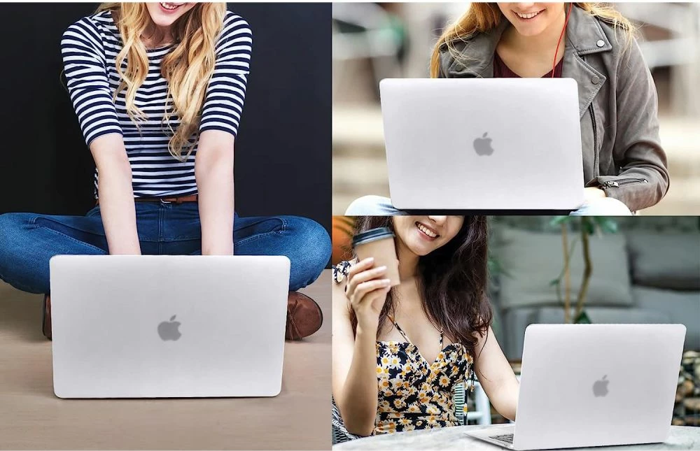 Mbështjellës laptopi, Tech-Protect SmartShell, për MacBook Air 15" 2023-2024 (M2/M3) A2941/A3114, plastik me këmbë gome, matte gjysmë-transparent