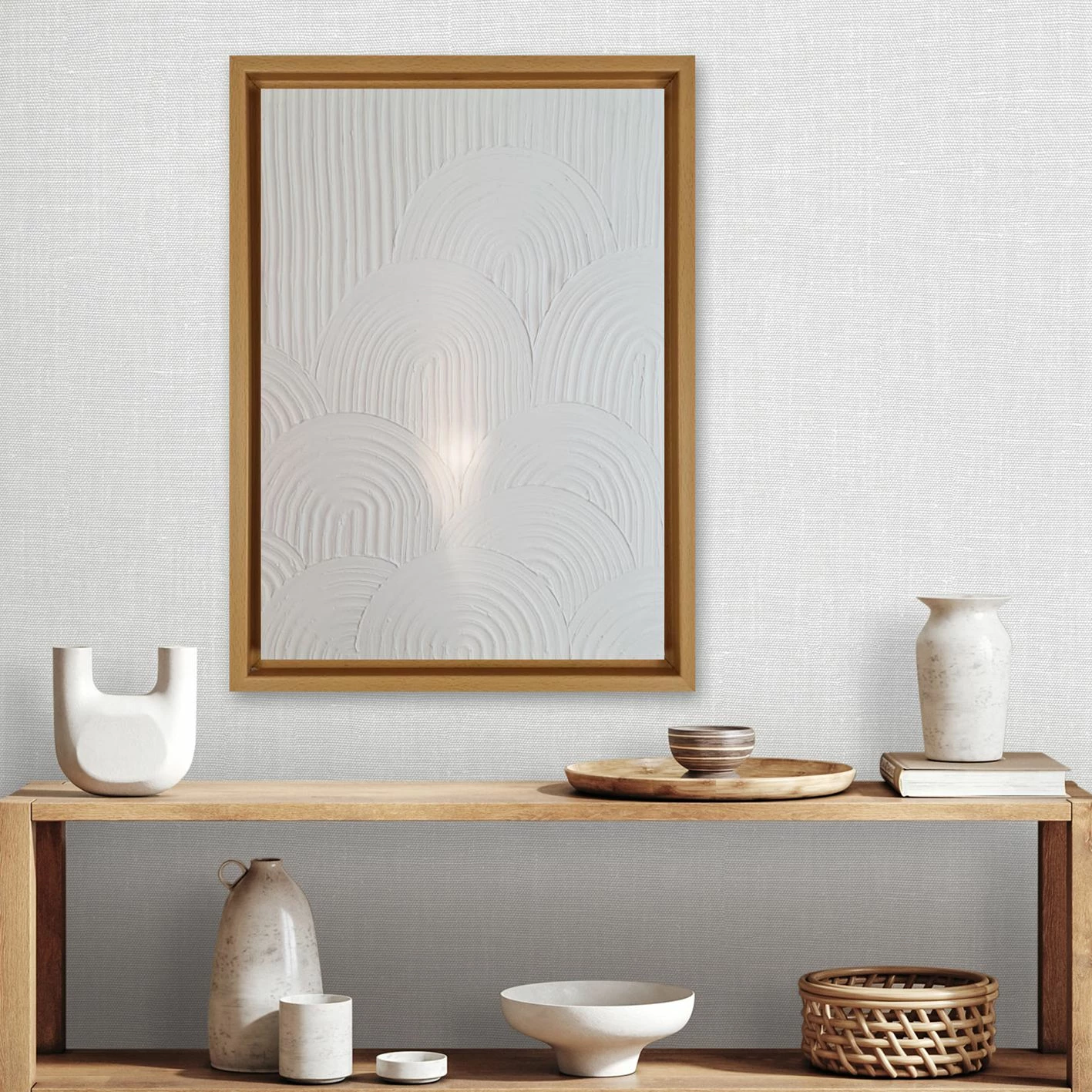 Pikturë dekorative me vaj, Wallity, LCRF9753 - 70100, shumëngjyrëshe, 76x106cm