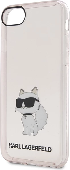 Mbështjellës Karl Lagerfeld KLHCI8HNCHTCP për iPhone 7/8/SE 2020/SE 2022, Choupette, Rozë