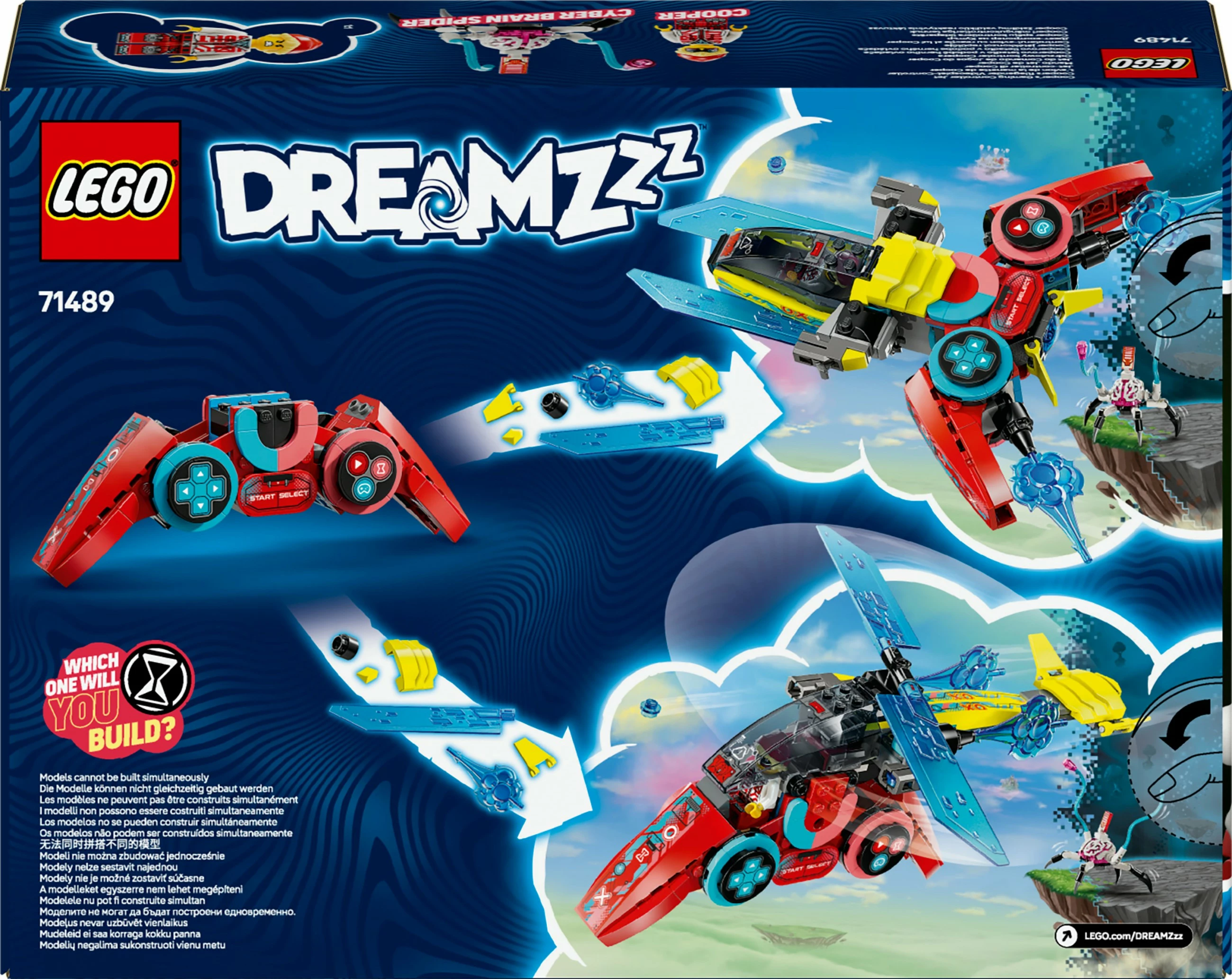 Set ndërtimi LEGO DREAMZzz 71489, Cooper's Gaming Controller Jet, 266 pjesë, shumëngjyrësh