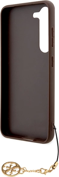 Mbështjellës Guess 4G Charms Collection për Samsung Galaxy A55, Kafe