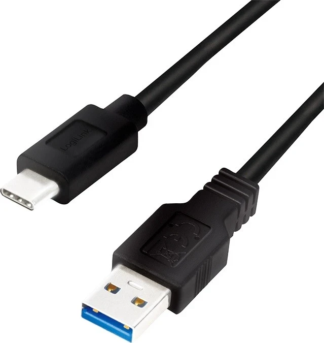Kabllo LogiLink USB-C 0.50m, e zezë