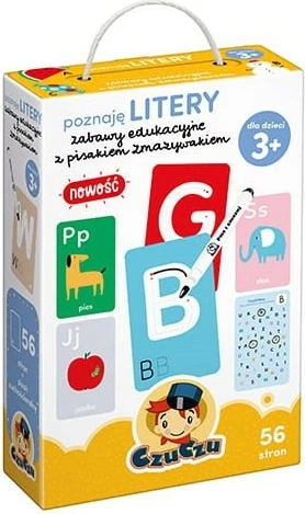 Set edukativ CzuCzu 3548 me libër 56 faqe dhe pisak me gomë, për fëmijë 3+