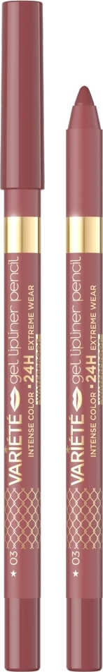 Laps për buzë Eveline Cosmetics Variety Waterproof Gel Lip Contour Pencil 03 për femra, 1 art, 03
