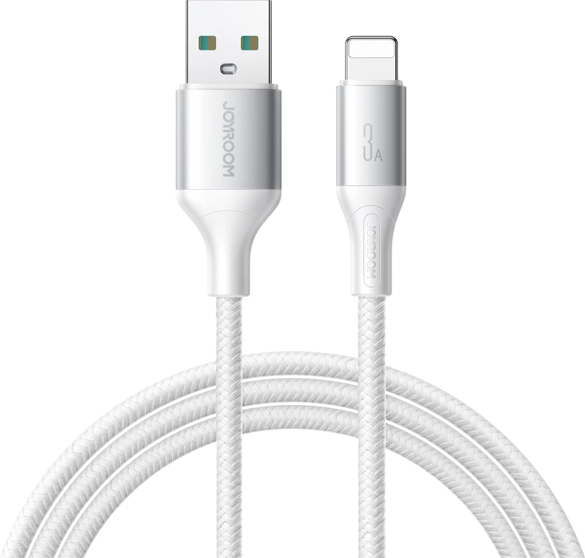 kabllo USB-A në Lightning Joyroom S-A28 1 m 3A USB 2.0, bardhë